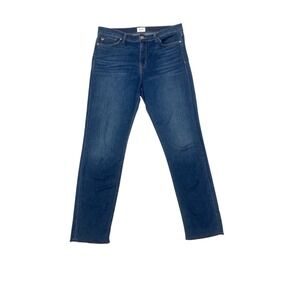 Hudson Natalie Mid-Rise Straight Ankle Jeans Dark Wash Women's Size 31